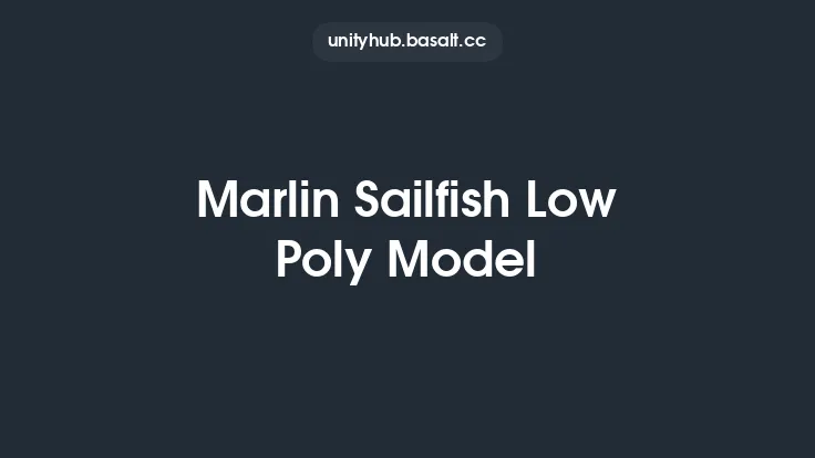Marlin Sailfish Low Poly Model Thumbnail