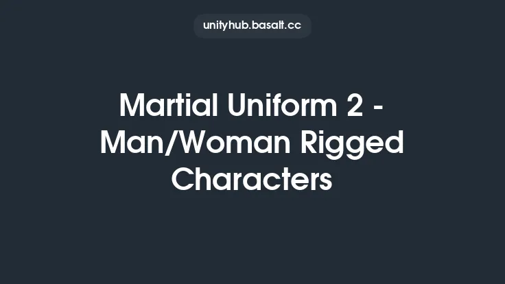 Martial Uniform 2 - Man/Woman Rigged Characters Thumbnail