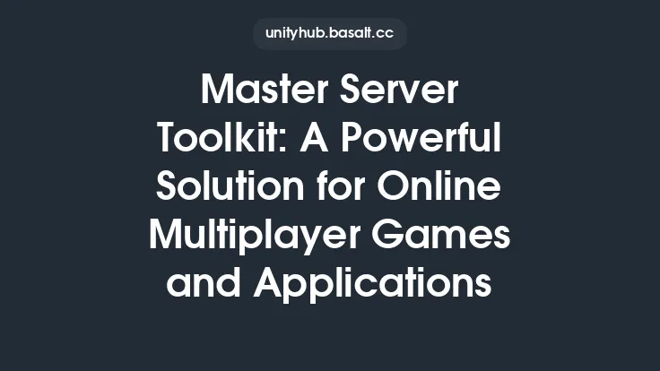 Master Server Toolkit: A Powerful Solution for Online Multiplayer Games and Applications Thumbnail