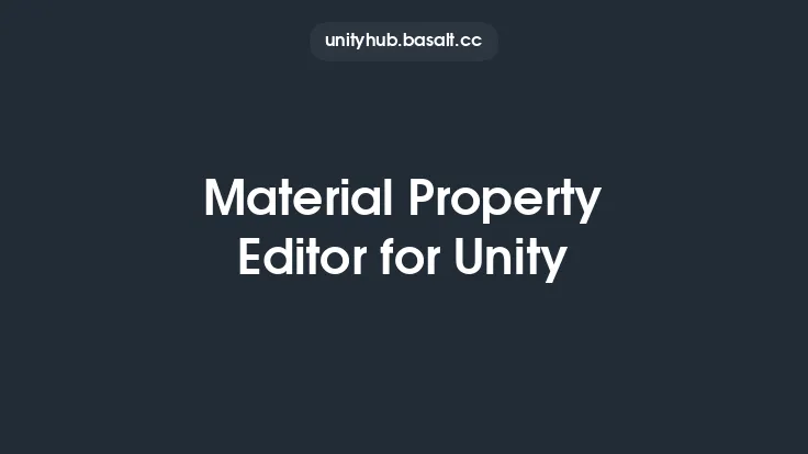 Material Property Editor for Unity Thumbnail
