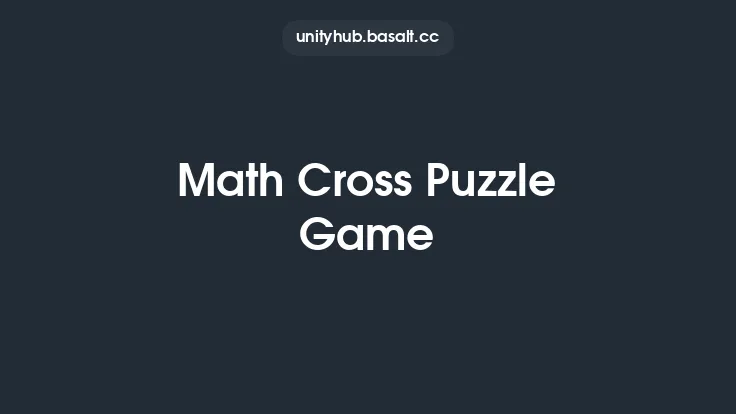 Math Cross Puzzle Game Thumbnail