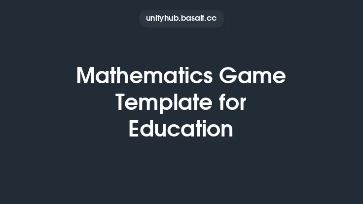 Mathematics Game Template for Education Thumbnail