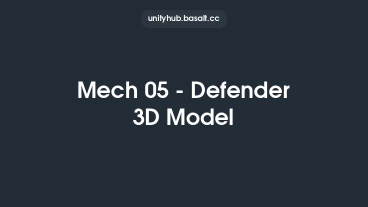 Mech 05 - Defender 3D Model Thumbnail