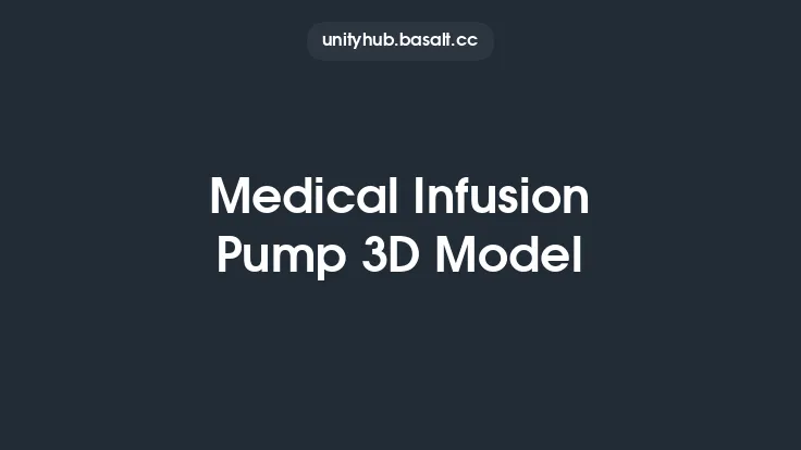 Medical Infusion Pump 3D Model Thumbnail