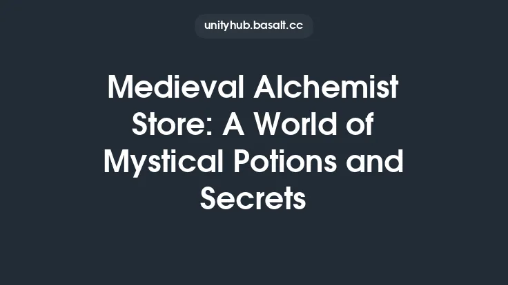 Medieval Alchemist Store: A World of Mystical Potions and Secrets Thumbnail