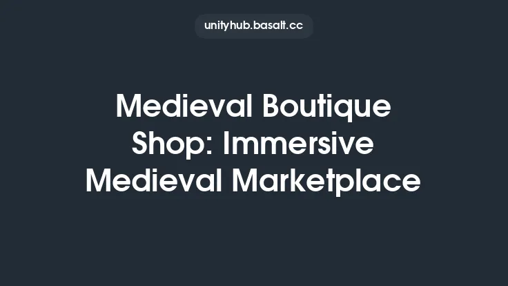 Medieval Boutique Shop: Immersive Medieval Marketplace Thumbnail