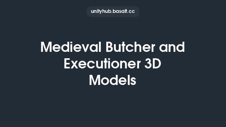 Medieval Butcher and Executioner 3D Models Thumbnail
