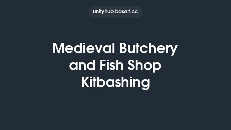 Medieval Butchery and Fish Shop Kitbashing Thumbnail