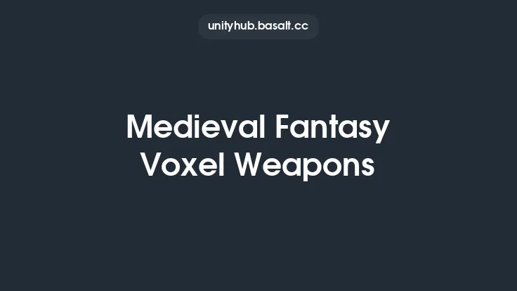 Medieval Fantasy Voxel Weapons Thumbnail