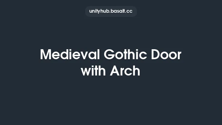 Medieval Gothic Door with Arch Thumbnail