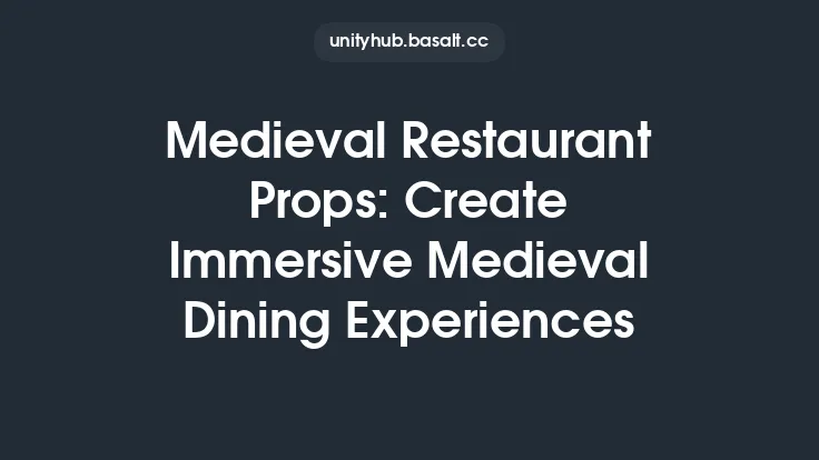 Medieval Restaurant Props: Create Immersive Medieval Dining Experiences Thumbnail