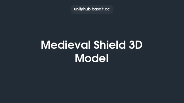 Medieval Shield 3D Model Thumbnail