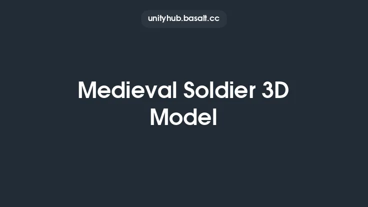 Medieval Soldier 3D Model Thumbnail