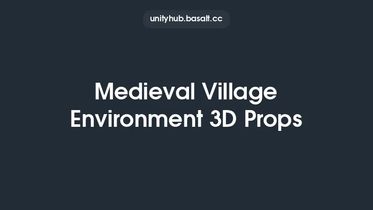 Medieval Village Environment 3D Props Thumbnail