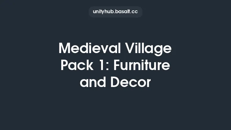 Medieval Village Pack 1: Furniture and Decor Thumbnail
