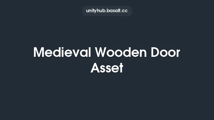 Medieval Wooden Door Asset Thumbnail
