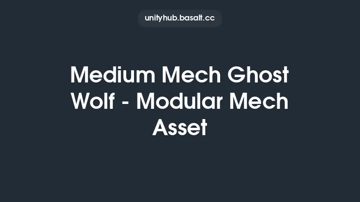 Medium Mech Ghost Wolf - Modular Mech Asset Thumbnail