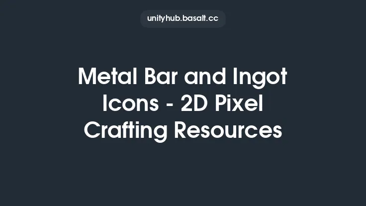 Metal Bar and Ingot Icons - 2D Pixel Crafting Resources Thumbnail