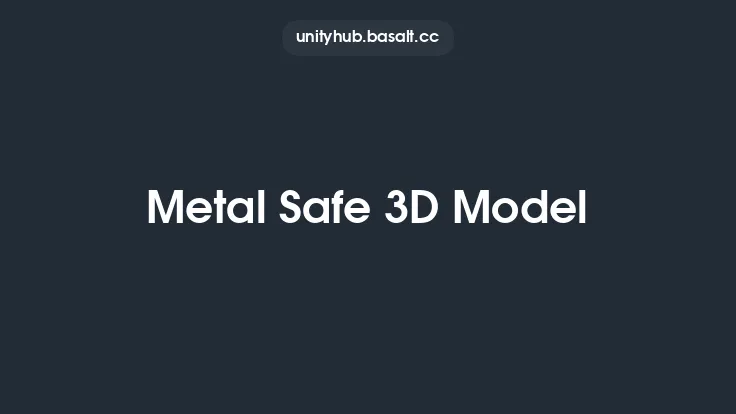 Metal Safe 3D Model Thumbnail