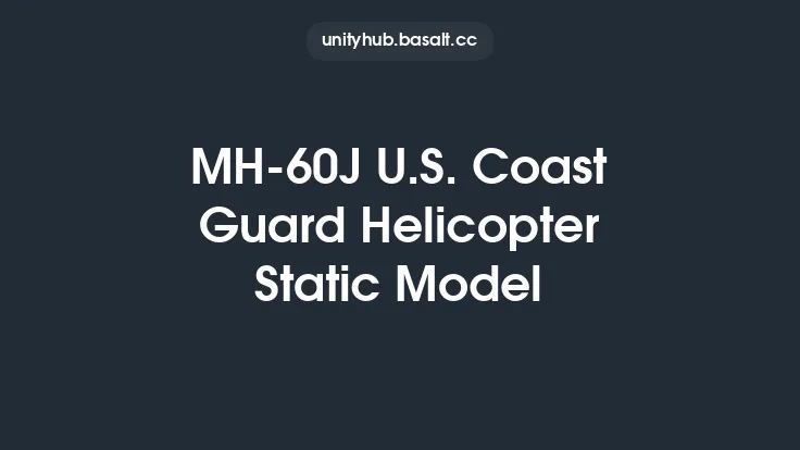 MH-60J U.S. Coast Guard Helicopter Static Model Thumbnail