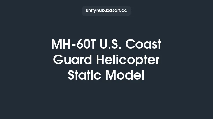 MH-60T U.S. Coast Guard Helicopter Static Model Thumbnail