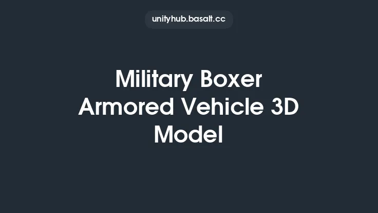Military Boxer Armored Vehicle 3D Model Thumbnail