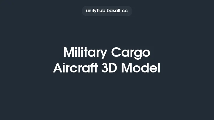 Military Cargo Aircraft 3D Model Thumbnail