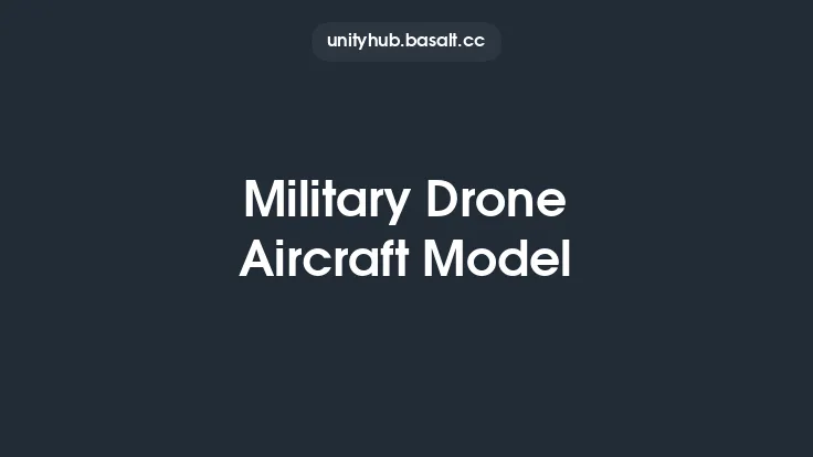 Military Drone Aircraft Model Thumbnail