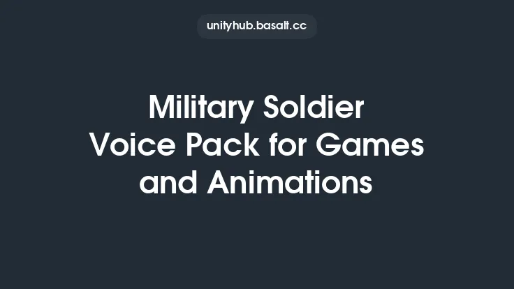 Military Soldier Voice Pack for Games and Animations Thumbnail