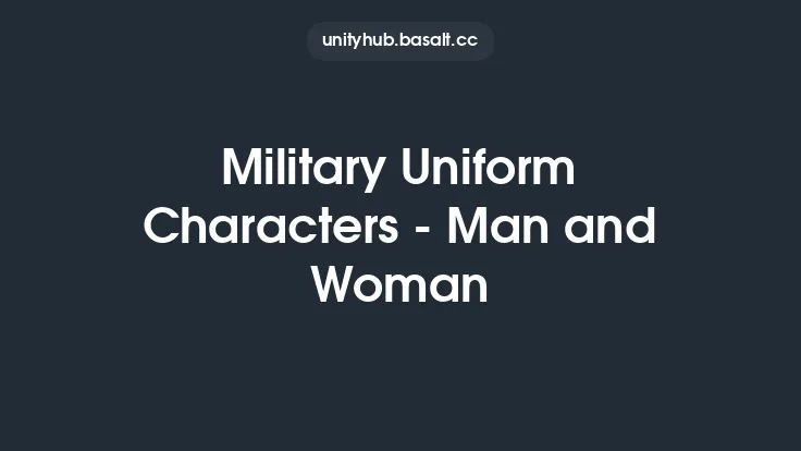 Military Uniform Characters - Man and Woman Thumbnail