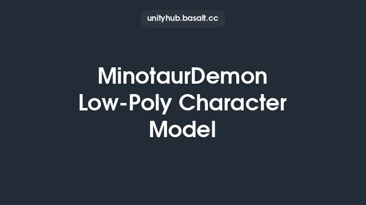 MinotaurDemon Low-Poly Character Model Thumbnail