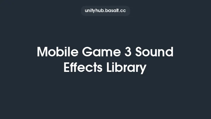 Mobile Game 3 Sound Effects Library Thumbnail
