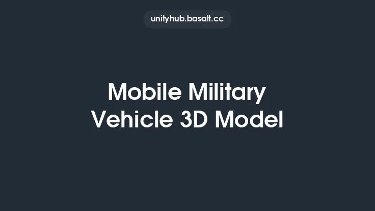 Mobile Military Vehicle 3D Model Thumbnail