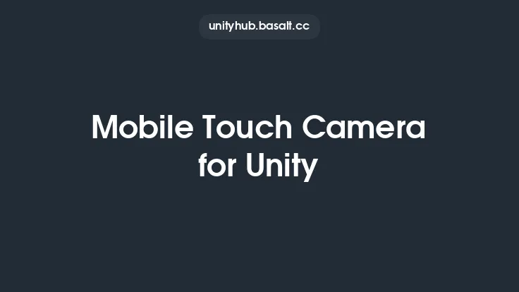 Mobile Touch Camera for Unity Thumbnail