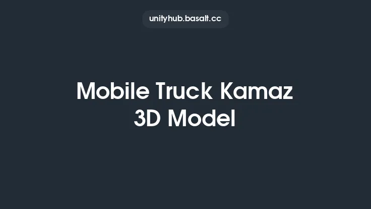 Mobile Truck Kamaz 3D Model Thumbnail