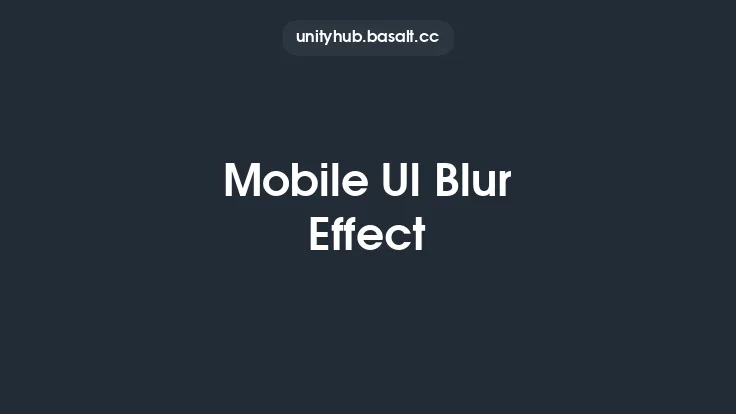 Mobile UI Blur Effect Thumbnail