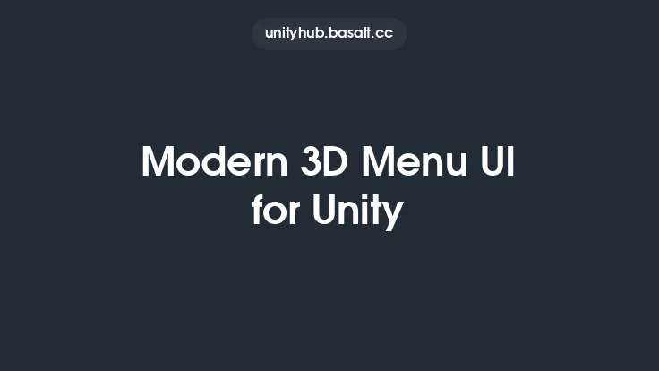 Modern 3D Menu UI for Unity Thumbnail