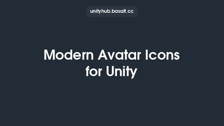 Modern Avatar Icons for Unity Thumbnail