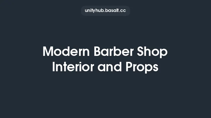 Modern Barber Shop Interior and Props Thumbnail