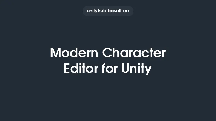 Modern Character Editor for Unity Thumbnail