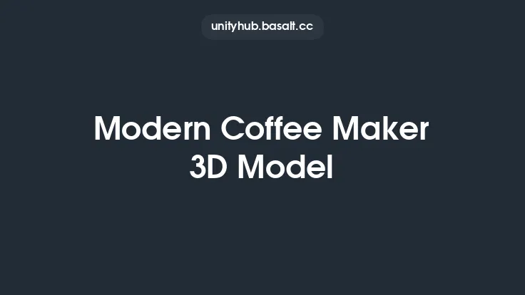 Modern Coffee Maker 3D Model Thumbnail