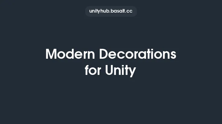 Modern Decorations for Unity Thumbnail
