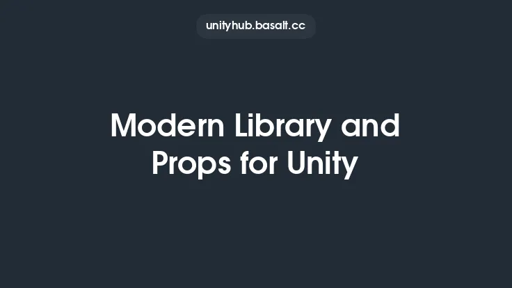 Modern Library and Props for Unity Thumbnail