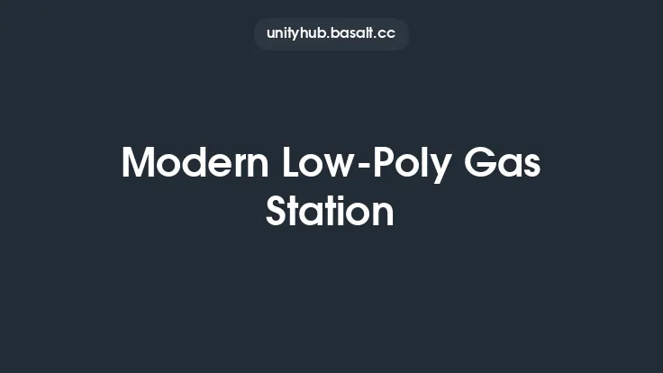 Modern Low-Poly Gas Station Thumbnail