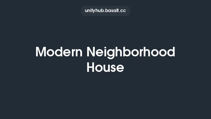 Modern Neighborhood House Thumbnail