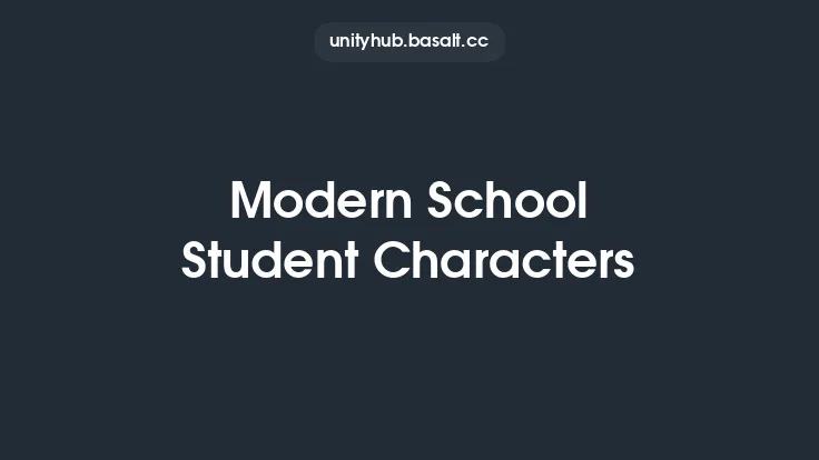 Modern School Student Characters Thumbnail