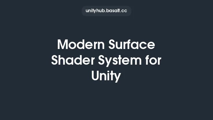 Modern Surface Shader System for Unity Thumbnail