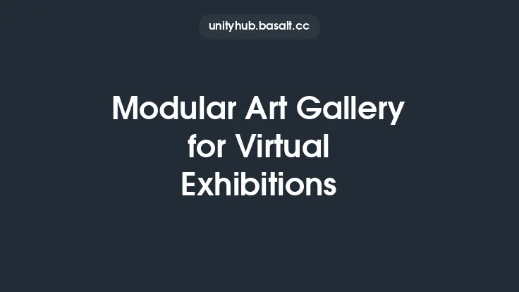 Modular Art Gallery for Virtual Exhibitions Thumbnail