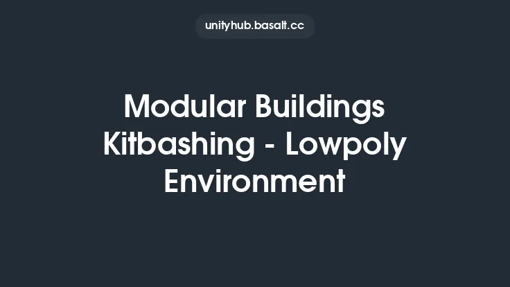 Modular Buildings Kitbashing - Lowpoly Environment Thumbnail