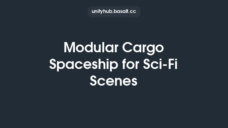 Modular Cargo Spaceship for Sci-Fi Scenes Thumbnail